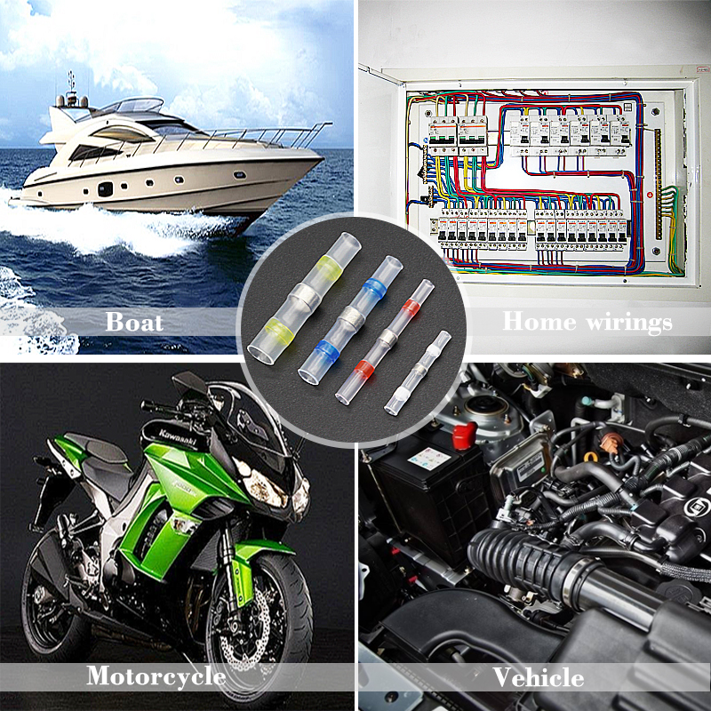 Samopájecí smršťovací spojka 10ks pro 0,5-1,5 mm2 lankový kabel